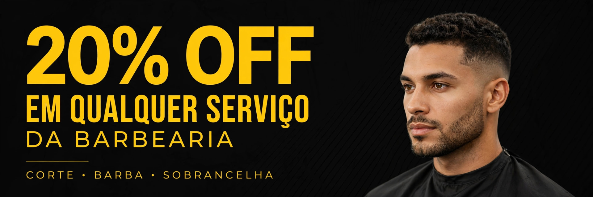 20% OFF em qualquer serviço da Barbearia Fio Grosso